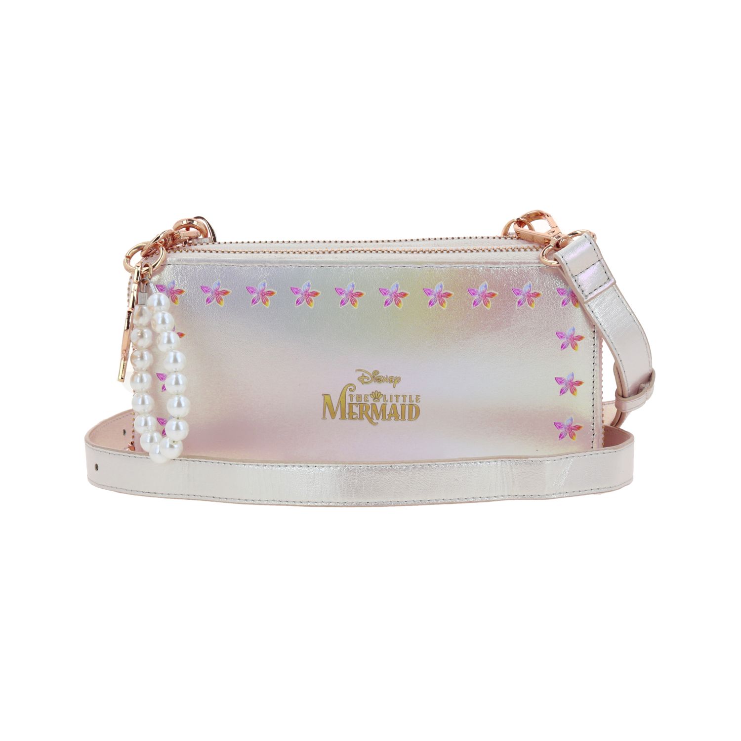 Cartera para niña Princesas by Chenson Blanca con doble compartimento