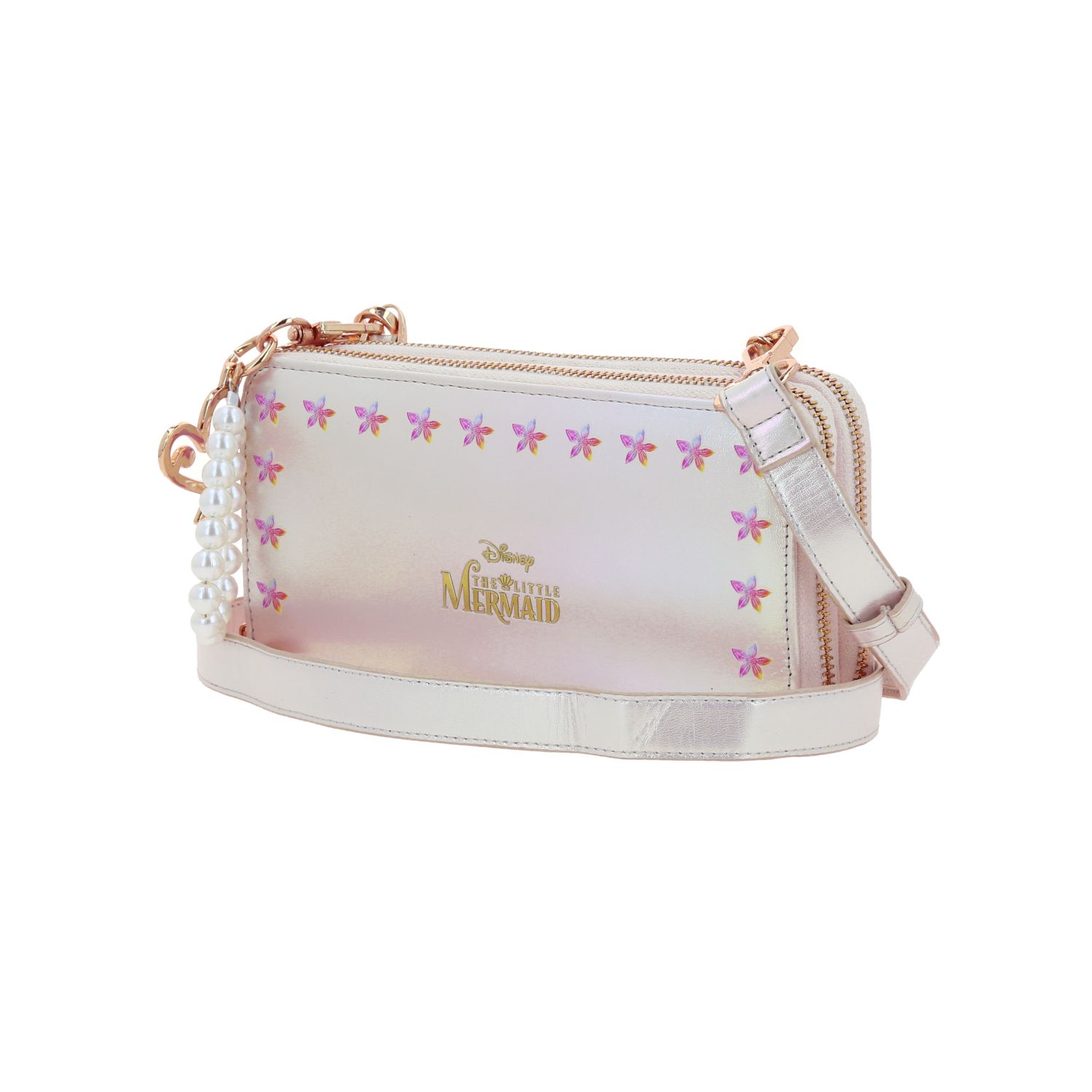 Cartera para niña Princesas by Chenson Blanca con doble compartimento 2