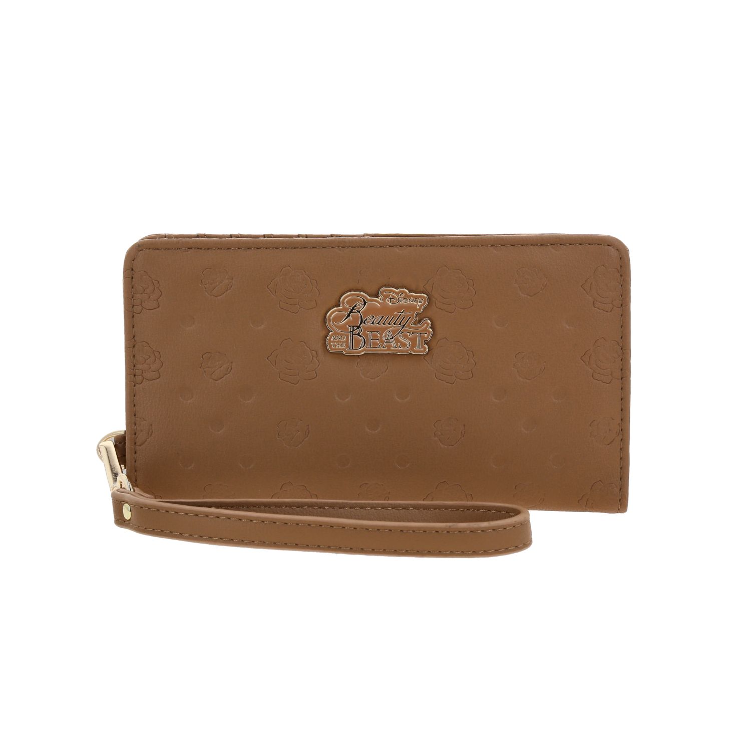 Cartera para niña Princesas by Chenson color café con tarjetero y billetero