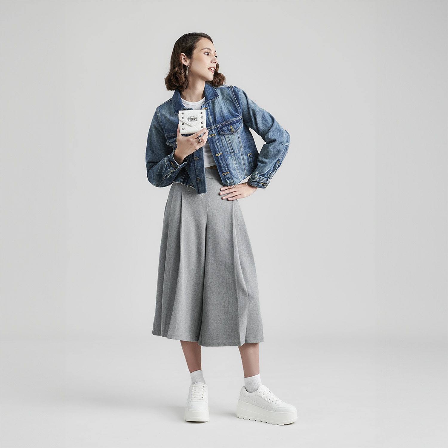 Cartera Villanas by Chenson blanca para mujer juvenil con monedero y tarjetero - vista 2