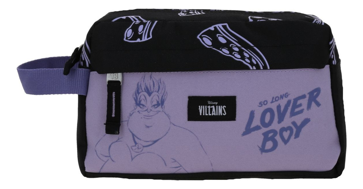 Cosmetiquera Disney Villains Ursula Lover Vi66424 Diec18cho Color Violeta/negro Diseño De La Tela Estampado