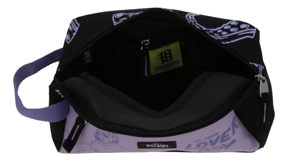 Cosmetiquera Disney Villains Ursula Lover Vi66424 Diec18cho Color Violeta/negro Diseño De La Tela Estampado 4