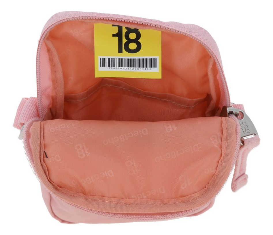 Crossbody Bandolera Chico Chenson 1818 Zilp Color Rosa Acabado De Los Herrajes Níquel Diseño De La Tela Lisa 3