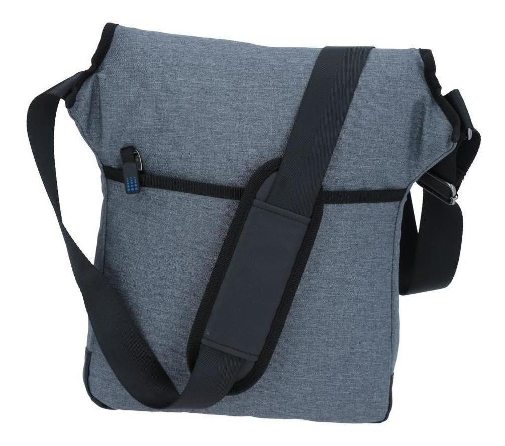 Crossbody Caballero Chenson Pro Dram Color Gris Claro 2