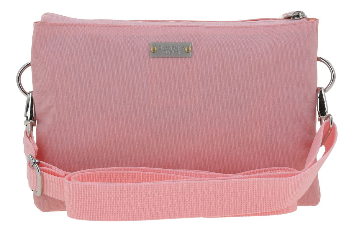 Crossbody Chenson 1818 Dama 1866547-p Rosa Acabado De Los Herrajes Níquel Diseño De La Tela Lisa 4