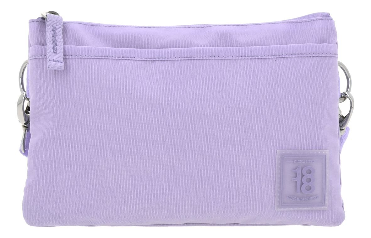 Crossbody Chenson 1818 Lila Zilp Impermeable 1866547-v Acabado De Los Herrajes Níquel Diseño De La Tela Lisa