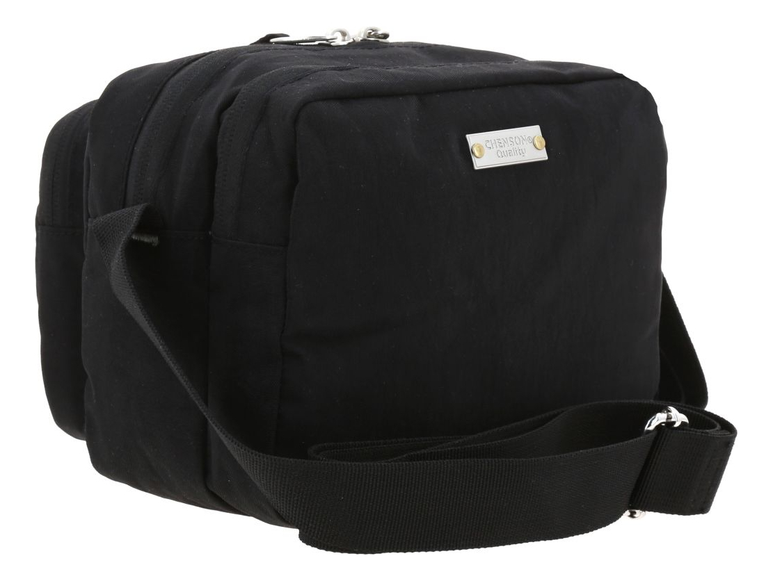 Crossbody Chenson Modelo Zilp Unisex 1866551-3 Color Negro 3