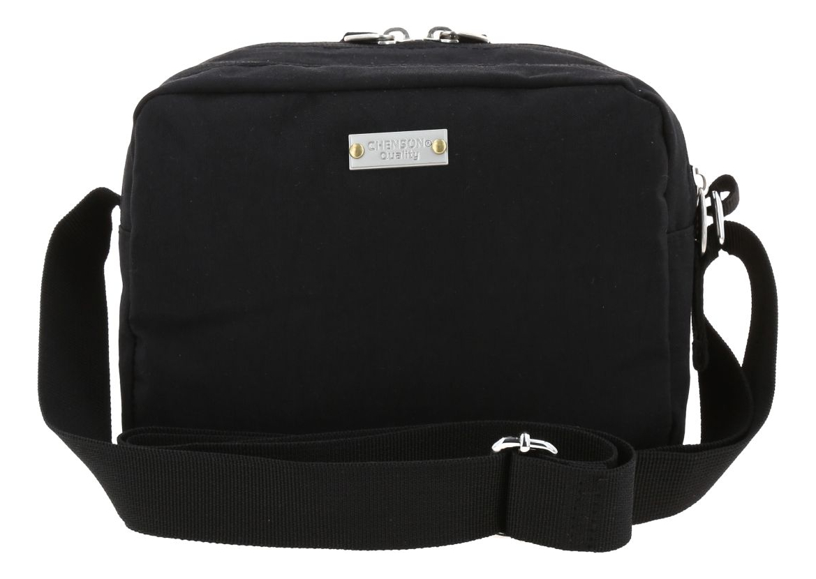 Crossbody Chenson Modelo Zilp Unisex 1866551-3 Color Negro 4