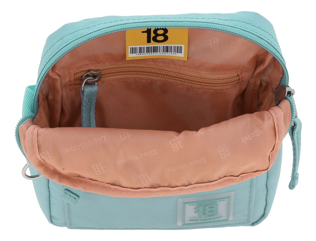 Crossbody Chico Chenson 1818 Impermeable Turquesa 1866546-t Acabado De Los Herrajes Níquel Diseño De La Tela Lisa 3