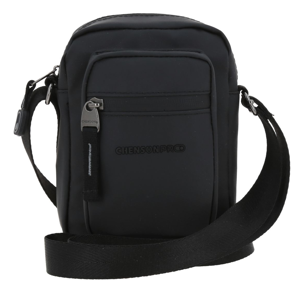 Crossbody Chico Chenson Pro Rambo Color Negro Ajustable Acabado De Los Herrajes Níquel Diseño De La Tela Lisa