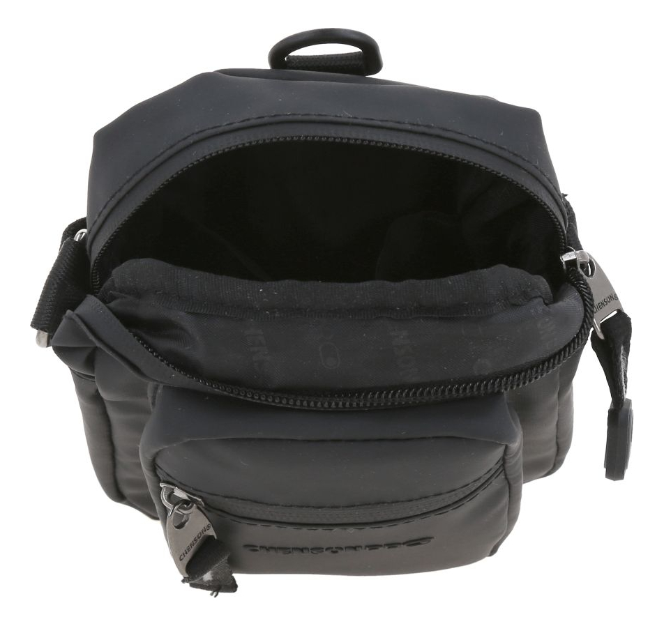 Crossbody Chico Chenson Pro Rambo Color Negro Ajustable Acabado De Los Herrajes Níquel Diseño De La Tela Lisa 4