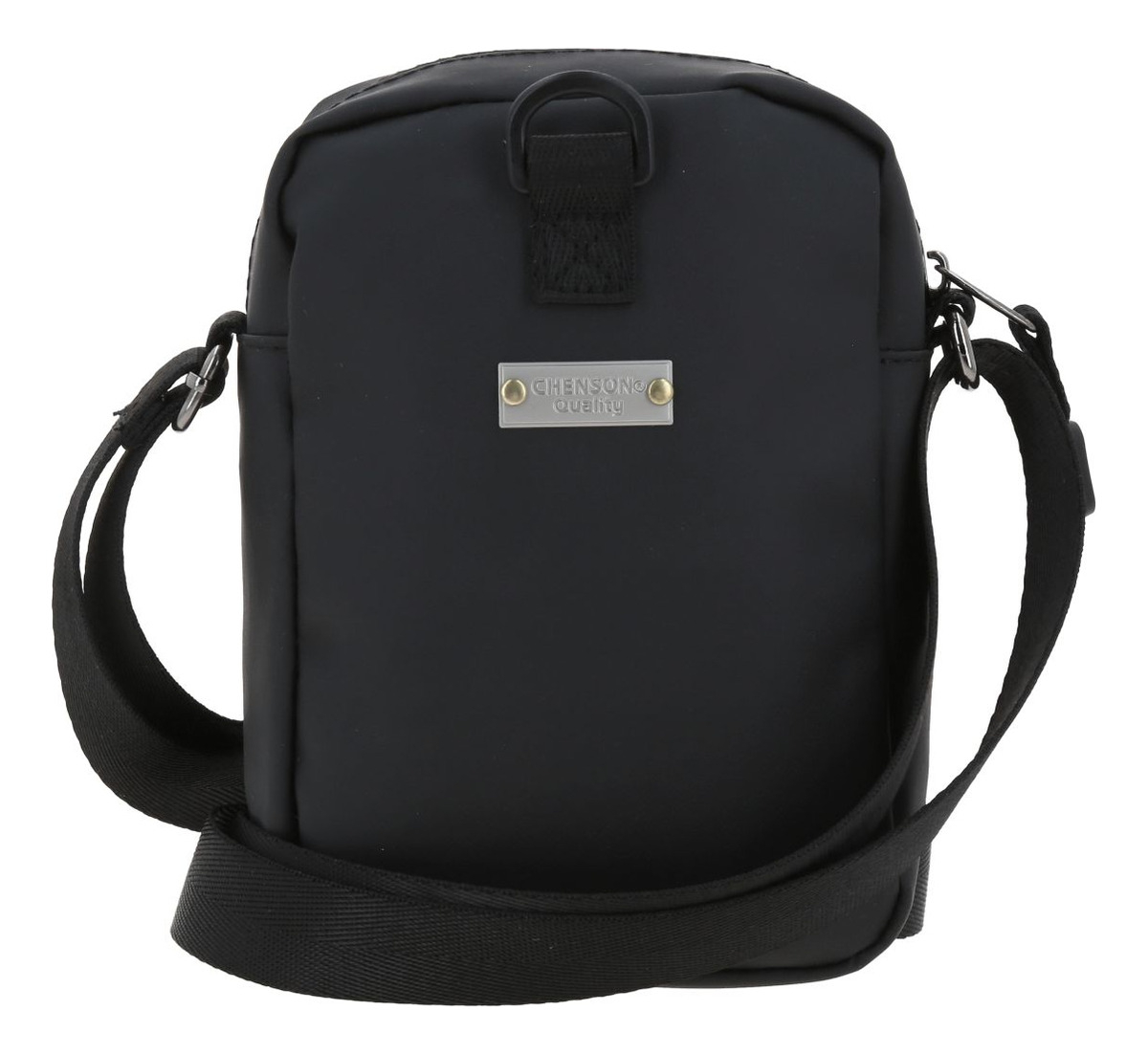 Crossbody Chico Chenson Pro Rambo Color Negro Ajustable Acabado De Los Herrajes Níquel Diseño De La Tela Lisa 5