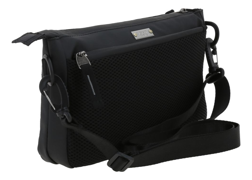 Crossbody Chico Chenson Pro Rambo Color Negro Organizador Acabado De Los Herrajes Níquel Diseño De La Tela Lisa 5