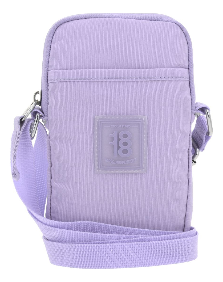 Crossbody Chico Impermeable Chenson 1818 Lila 1866550-v Zilp Acabado De Los Herrajes Níquel Diseño De La Tela Lisa