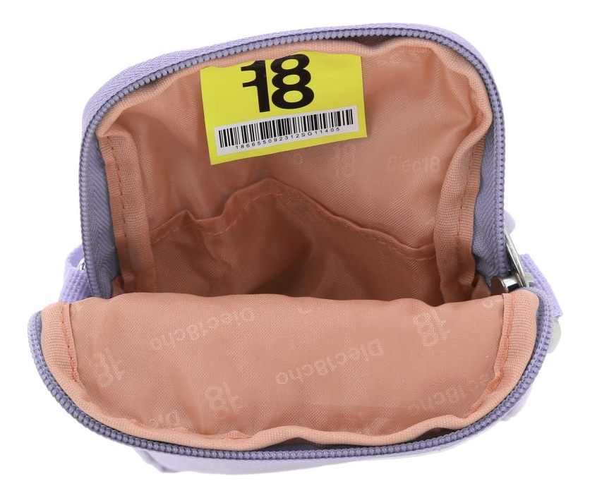 Crossbody Chico Impermeable Chenson 1818 Lila 1866550-v Zilp Acabado De Los Herrajes Níquel Diseño De La Tela Lisa 2