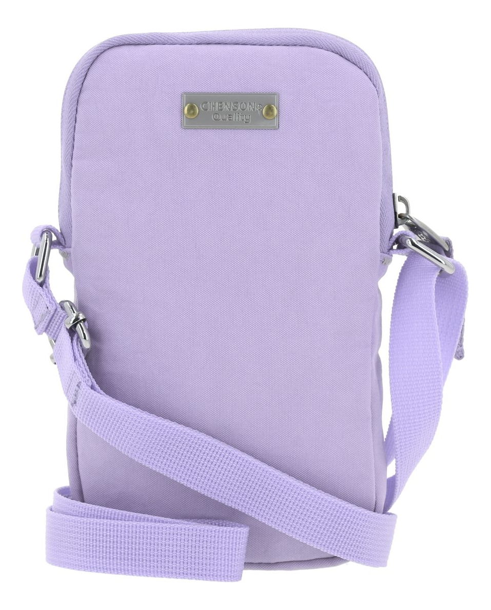 Crossbody Chico Impermeable Chenson 1818 Lila 1866550-v Zilp Acabado De Los Herrajes Níquel Diseño De La Tela Lisa 3