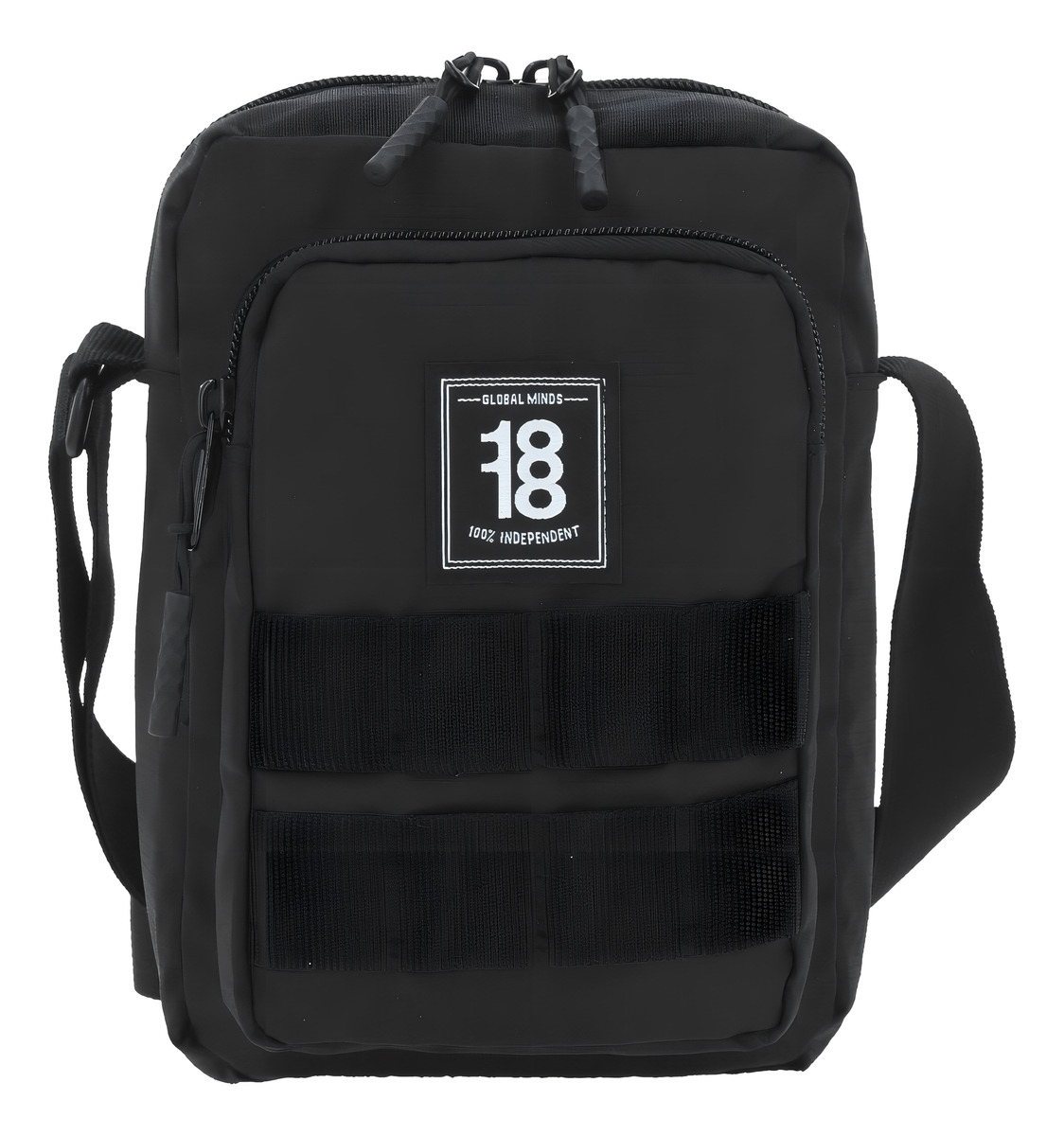 Crossbody Tipo Mariconera Chico 1818 By Chenson Croxy 2024 Acabado De Los Herrajes Níquel Color Negro Correa De Hombro Negro Diseño De La Tela Liso