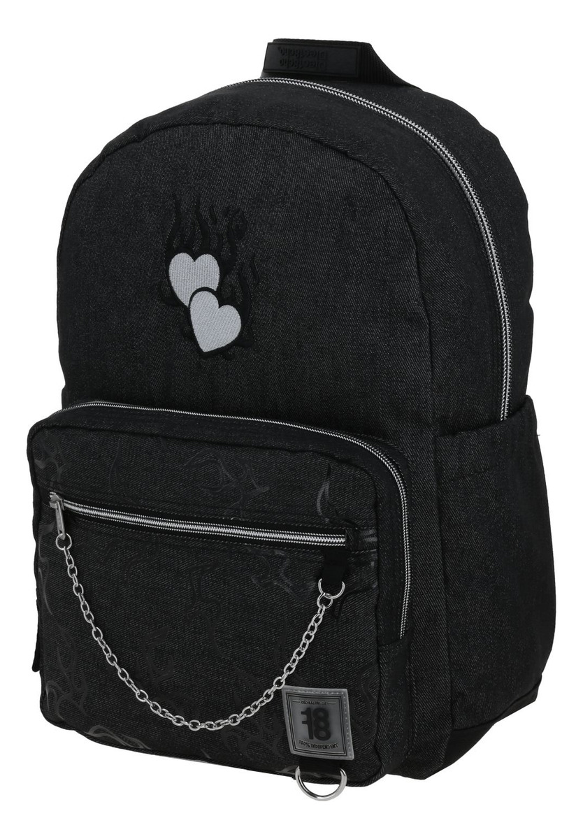 Kit De Mochila Lonchera Y Lapicera Chenson 1818 Nina Color Negro 3