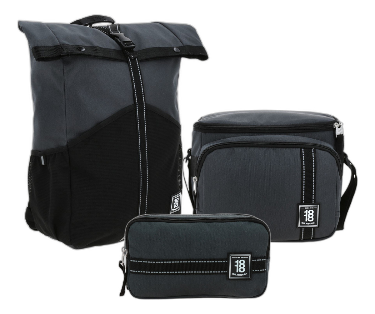 Kit Escolar Chenson Mochila Lapicera Y Lonchera Comiut 1818 Negro 1870247-3-kc3