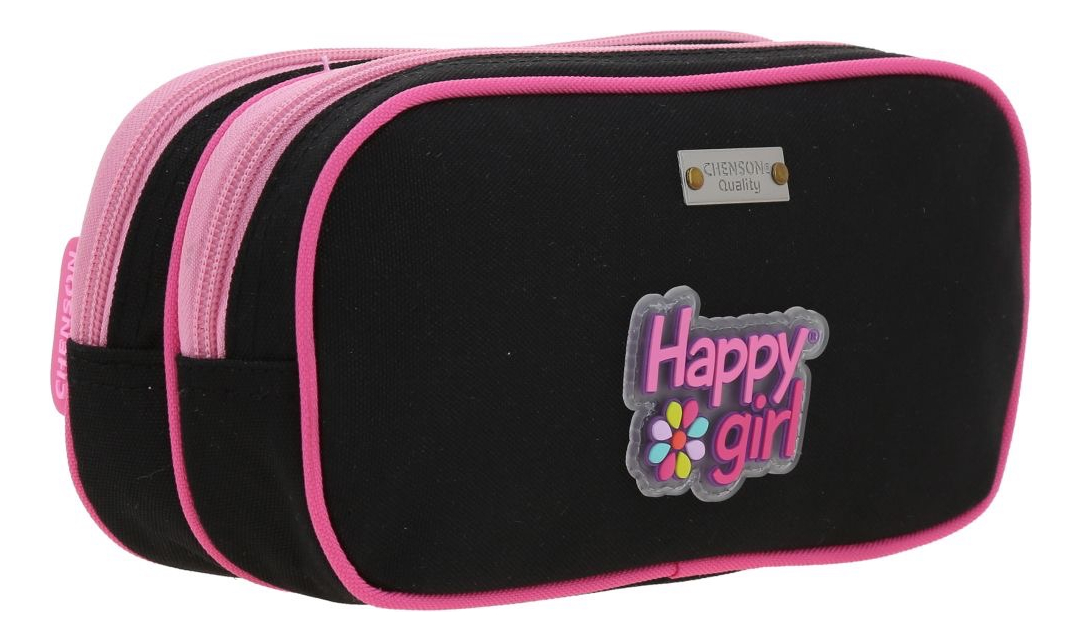 Kit Escolar Chenson Original Mochila Lonchera Y Lapicera Strong Color Negro Y Fucsia - vista 2