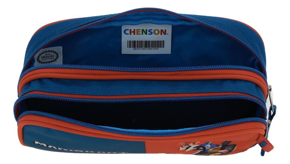 Kit Escolar Chenson Super Mario Brife Mochila Lonchera Y Lapicera Color Azul - vista 2