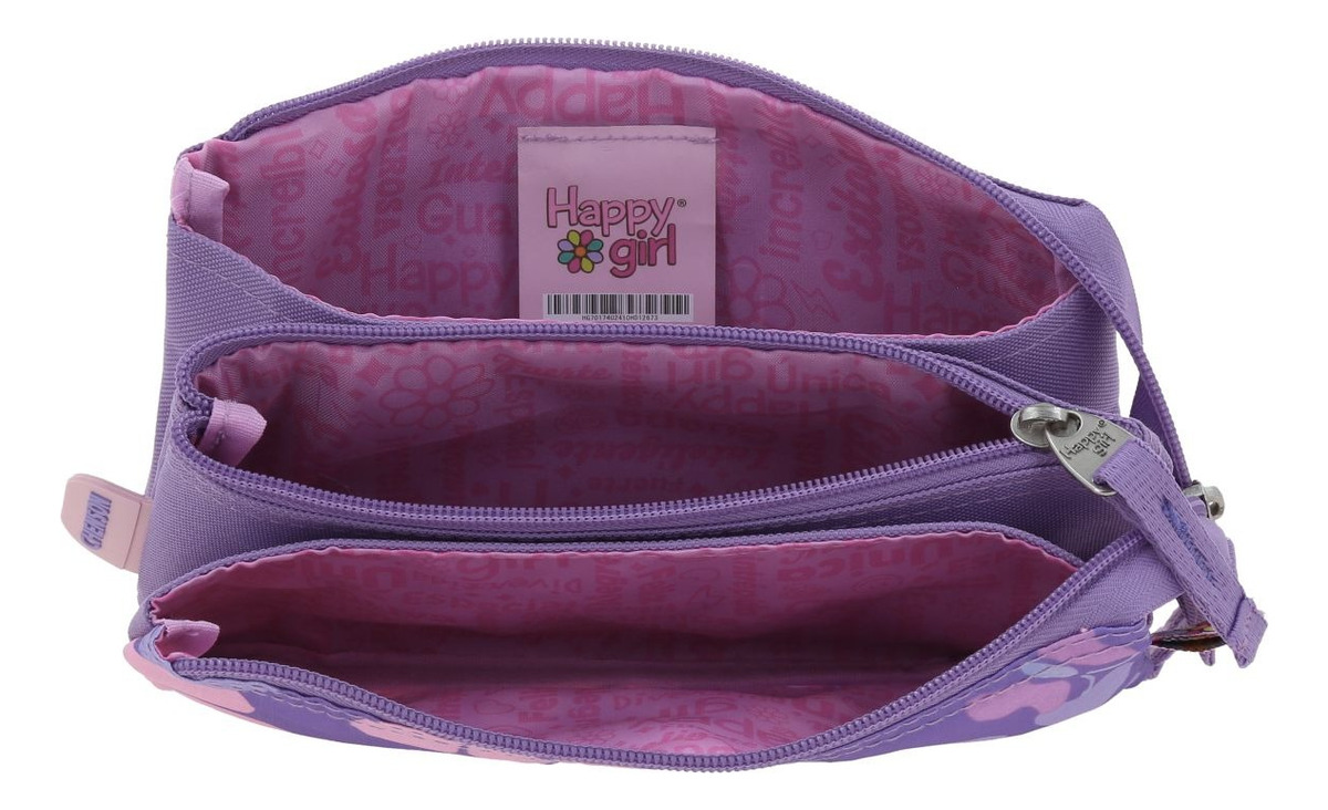 Kit Escolar Mochila Lonchera Y Lapicera Chenson Happy Girl Bagster Color Rosa Primaria - vista 2