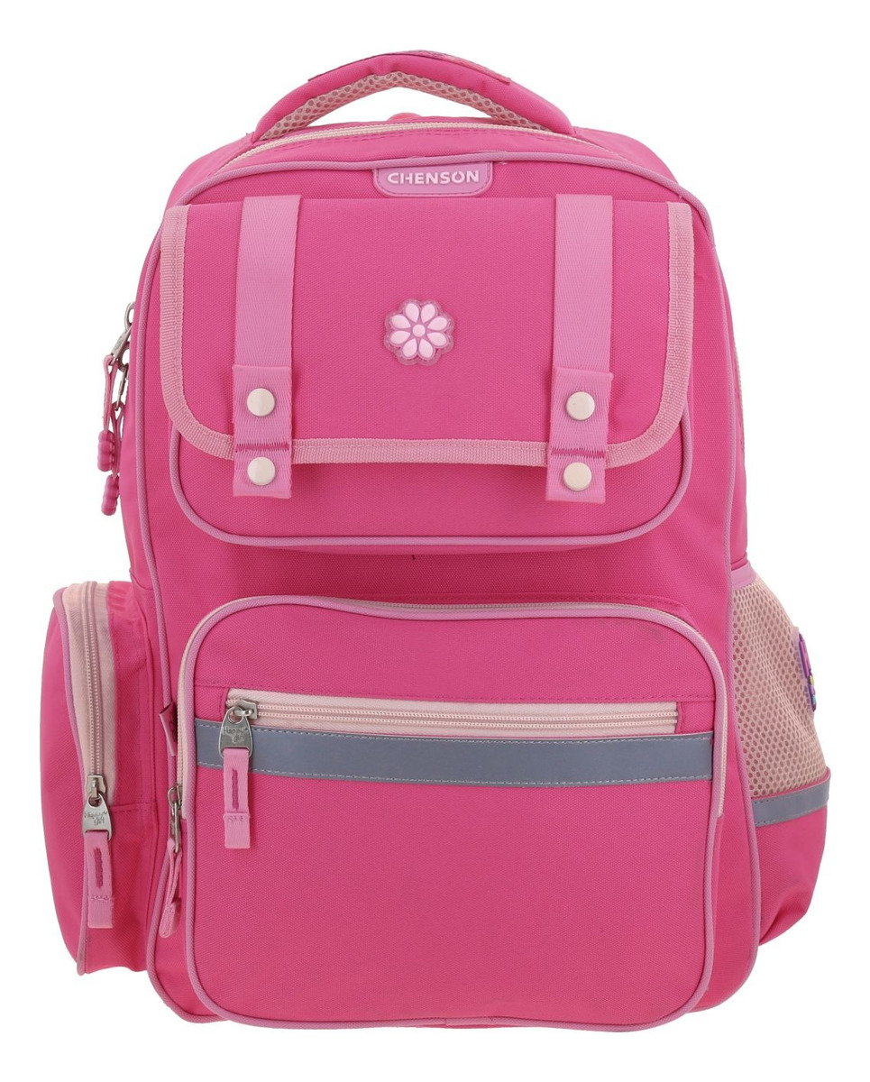 Kit Escolar Mochila Lonchera Y Lapicera Chenson Happy Girl Strong Color Rosa Primaria 2