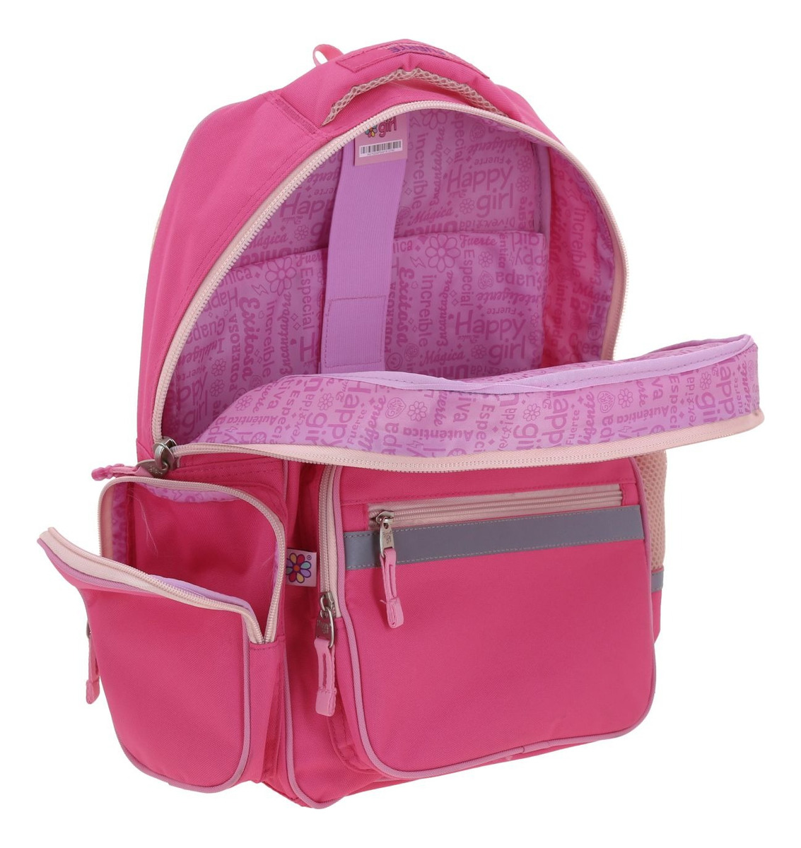 Kit Escolar Mochila Lonchera Y Lapicera Chenson Happy Girl Strong Color Rosa Primaria 4