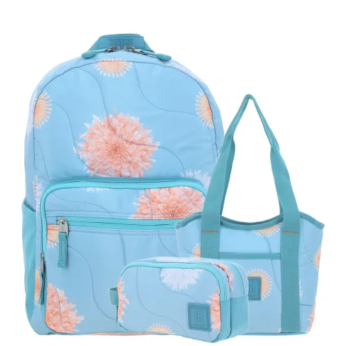 Kit Secundaria 1818 by Chenson Azul (Mochila + Lonchera + Lapicera) Juvenil 1