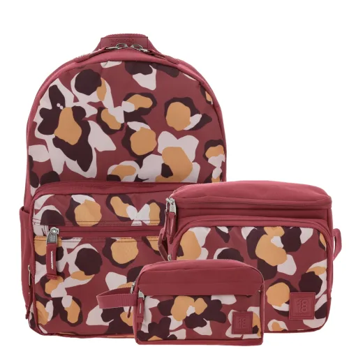 Kit Escolar 1818 by Chenson Magenta (Mochila + Lonchera + Lapicera) Juvenil 1