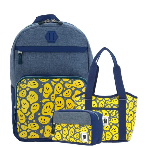 Kit Escolar 1818 by Chenson (Mochila + Lonchera + Lapicera) Juvenil