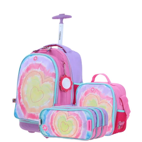 Kit Escolar Happy Girl by Chenson Mochila Lonchera Lapicera Infantil