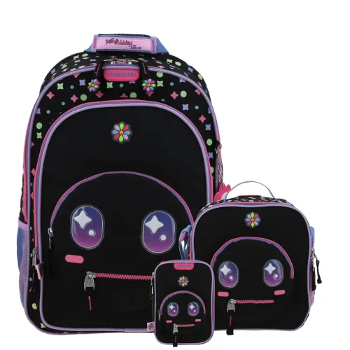 Kit Escolar Happy Girl by Chenson (Mochila + Lonchera + Lapicera) infantil
