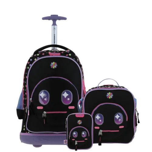 Kit Escolar Happy Girl by Chenson (Mochila + Lonchera + Lapicera) infantil