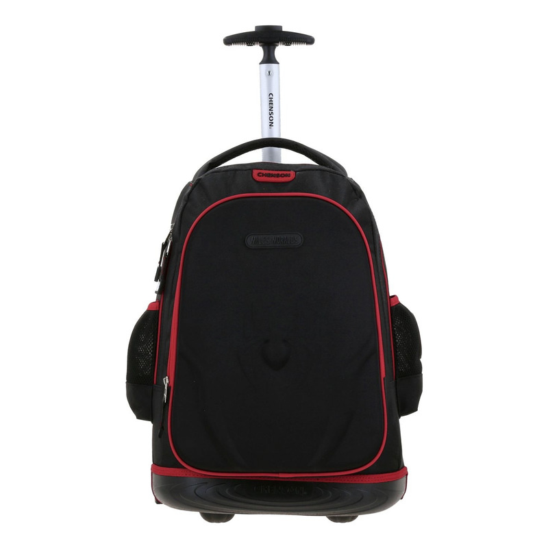Kit Mochila A Ruedas Lonchera Y Lapicera Chenson Miles Morales Spiderman Negro. Niños Mm70223-kb3 2