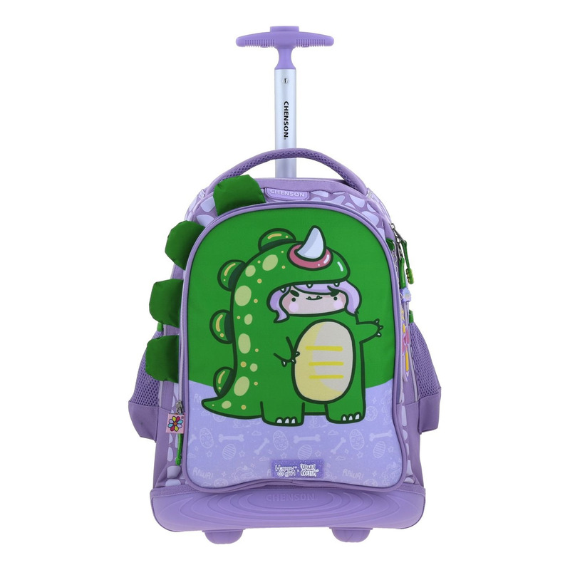 Kit Mochila A Ruedas Lonchera Y Lapicera Escolar Chenson Vania Bachur Modelo Vani Vb70704-kb3 Color Verde 2