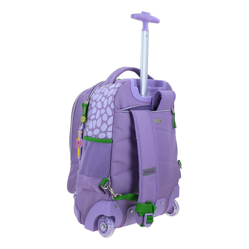 Kit Mochila A Ruedas Lonchera Y Lapicera Escolar Chenson Vania Bachur Modelo Vani Vb70704-kb3 Color Verde 3