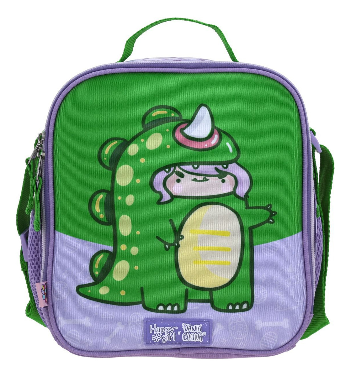 Kit Mochila A Ruedas Lonchera Y Lapicera Escolar Chenson Vania Bachur Modelo Vani Vb70704-kb3 Color Verde 5