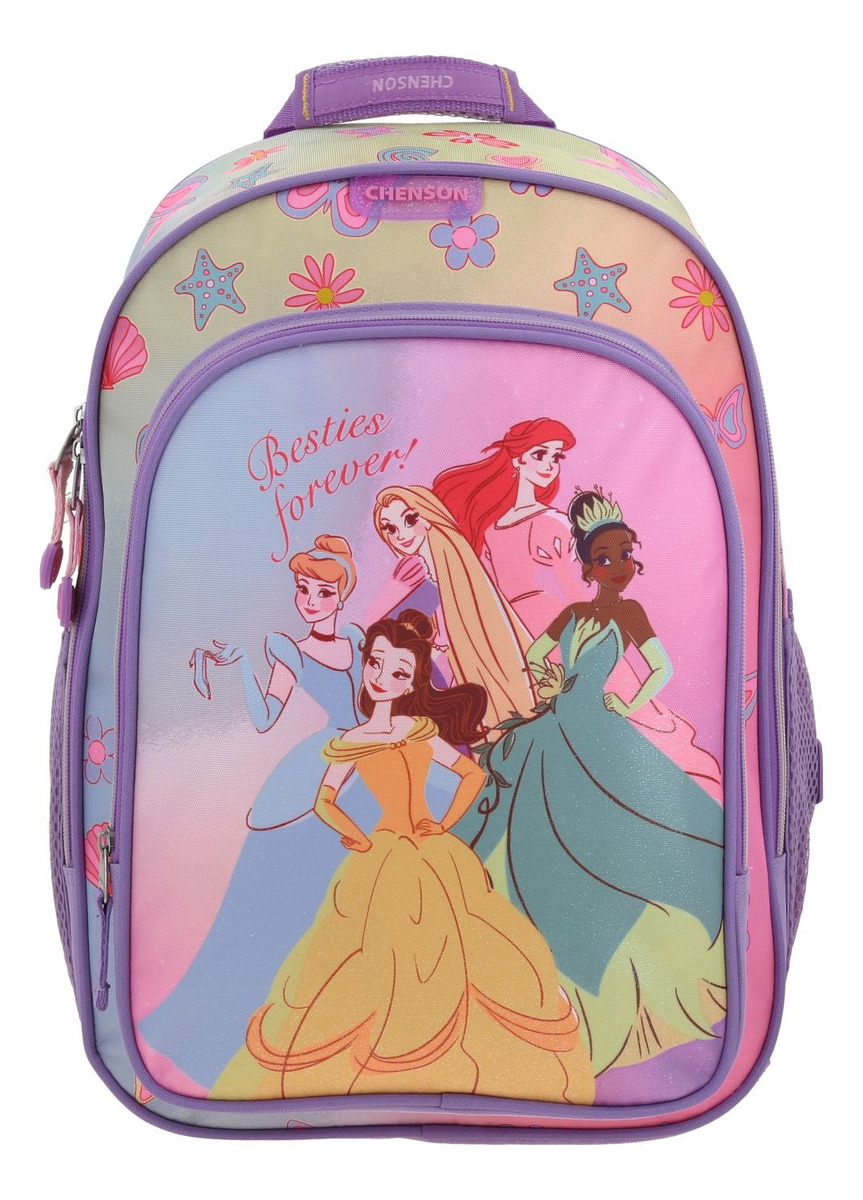 Kit Mochila Lapicera Lonchera Chenson Princesas Princs Primaria Niñas Pr70554-kc3 2