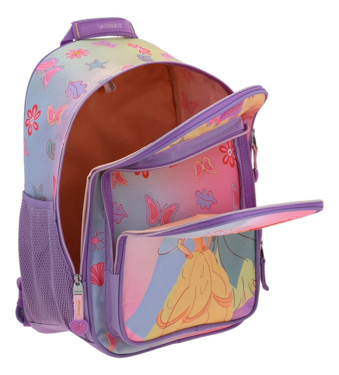 Kit Mochila Lapicera Lonchera Chenson Princesas Princs Primaria Niñas Pr70554-kc3 4