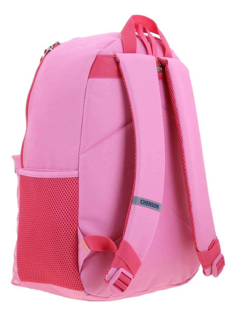 Kit Mochila Lapicera Y Lonchera Chenson Super Mario Loly Peach Rosa Y Rosa Escolar Para Niñas 3