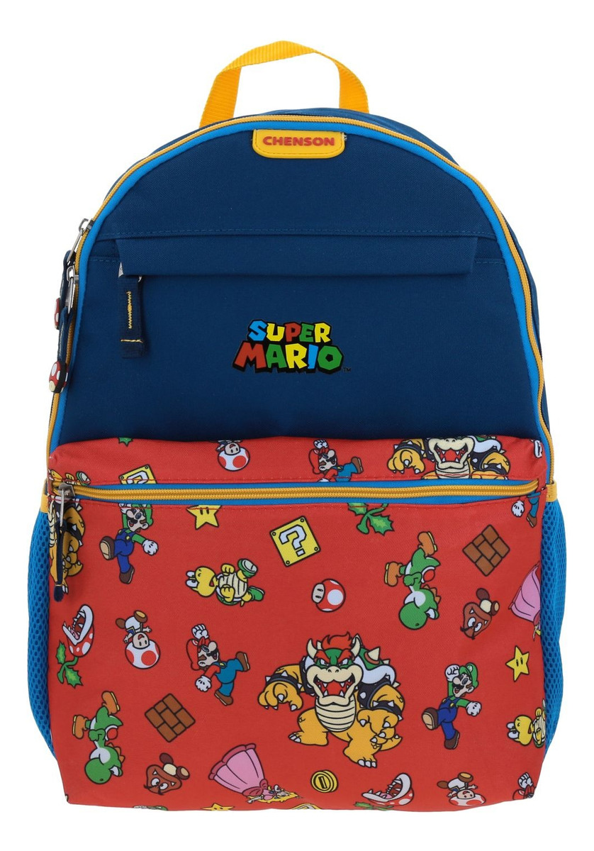Kit Mochila Lapicera Y Lonchera Chenson Super Mario Palac Color Azul Escolar Ninos Mb70520-kc3 2