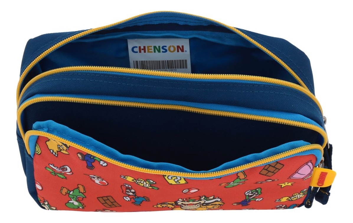 Kit Mochila Lapicera Y Lonchera Chenson Super Mario Palac Color Azul Escolar Ninos Mb70520-kc3 - vista 2
