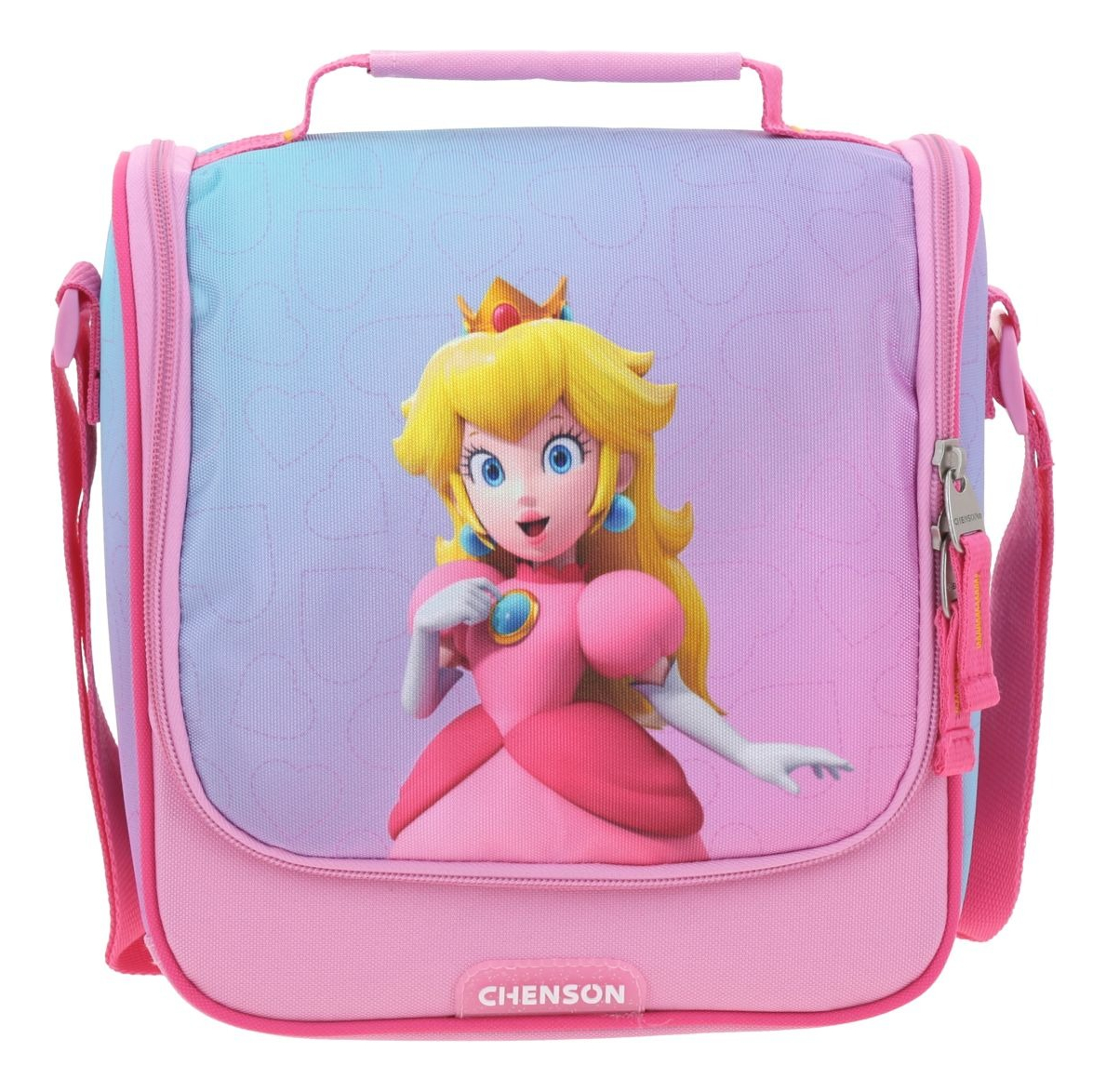 Kit Mochila Lapicera Y Lonchera Chenson Super Mario Peach Kiut Color Rosa Escolar Niñas 5
