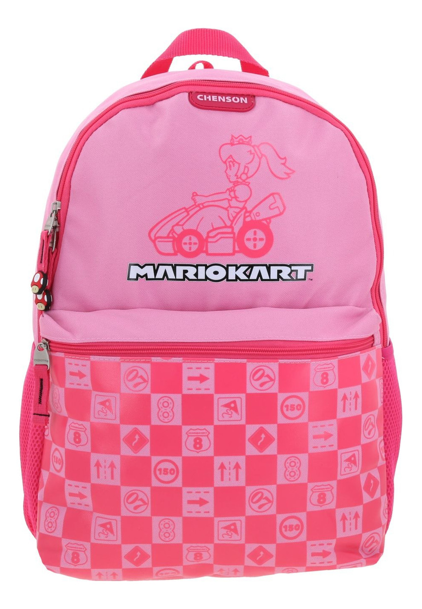 Kit Mochila Lonchera Lapicera Chenson Super Mario Peach Gogo  Rosa 2