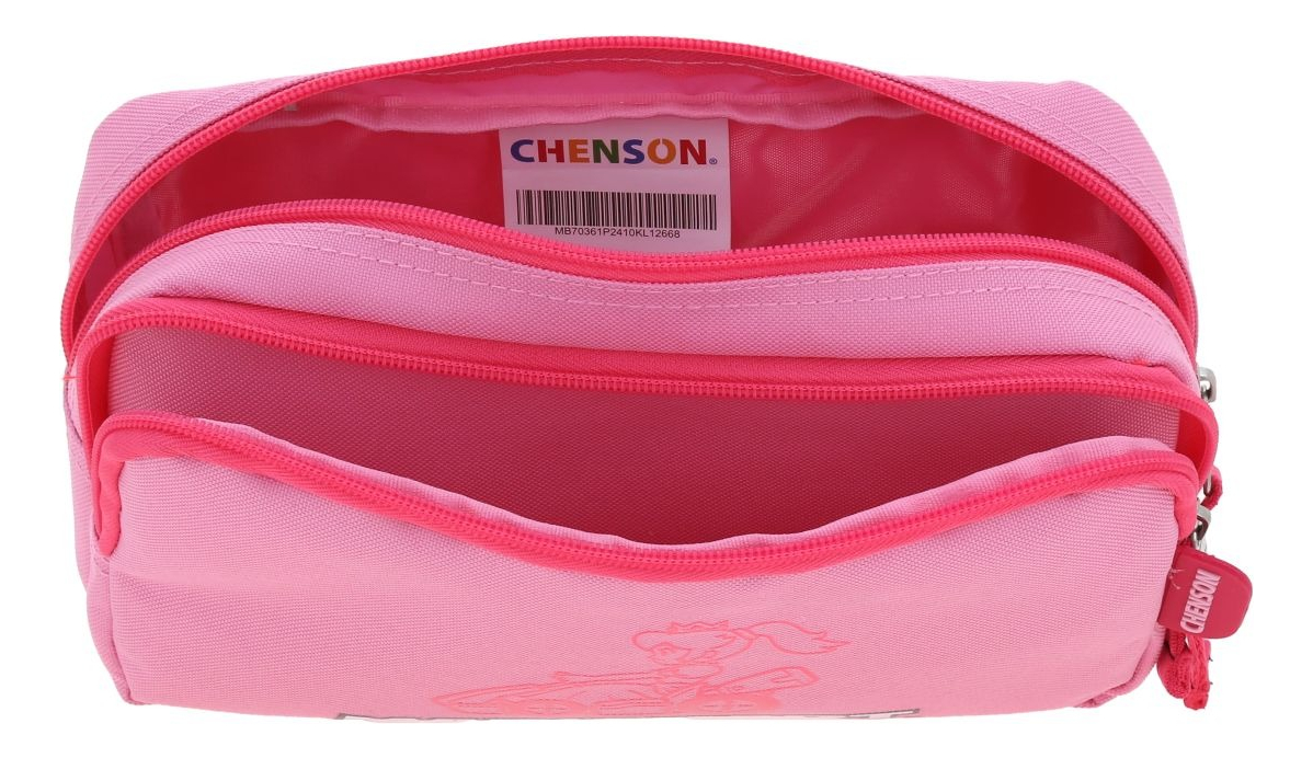 Kit Mochila Lonchera Lapicera Chenson Super Mario Peach Gogo  Rosa - vista 2