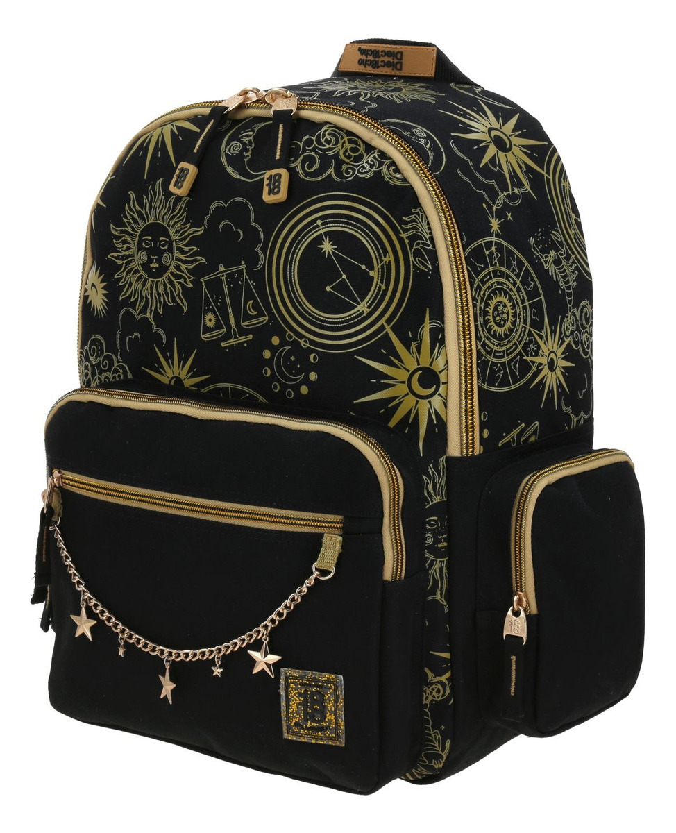 Kit Mochila Lonchera Y Lapicera Chenson 1818 Suria Color Negro 3