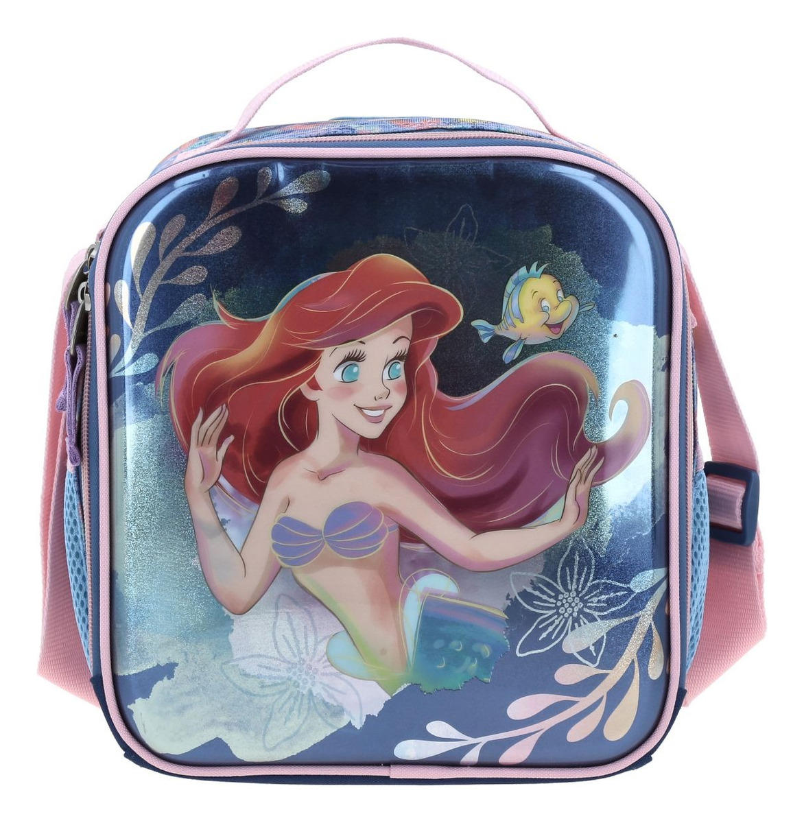 Kit Mochila Lonchera Y Lapicera Chenson Princesas Ariel Color Azul Primaria Pr70152-kc3 5