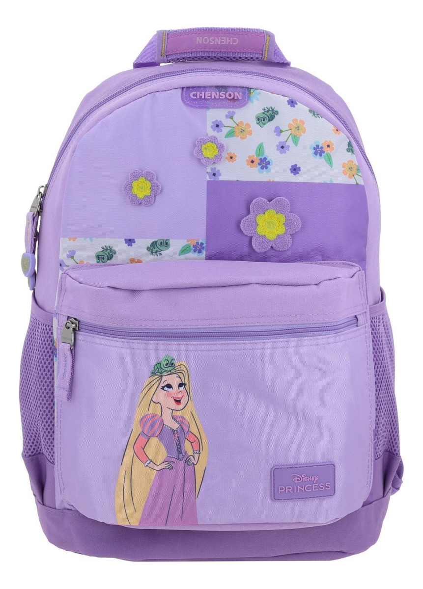 Kit Mochila Lonchera Y Lapicera Chenson Princesas Paski Violeta Pr70527-kc3 Escolar 2