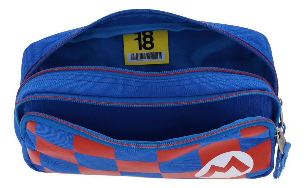 Kit Mochila Lonchera Y Lapicera Chenson Super Mario Escolar Color Azul - vista 2